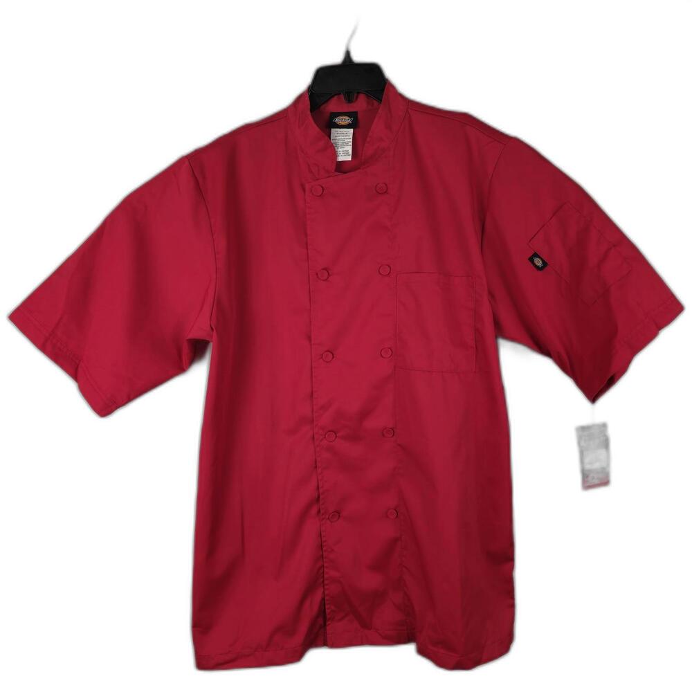 CooKit Red Unisex Chef Jacket - Short Sleeve